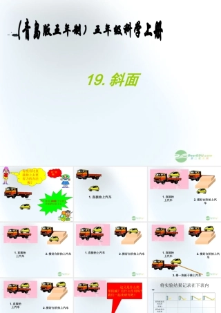 五年级科学上册 斜面 5课件 青岛版