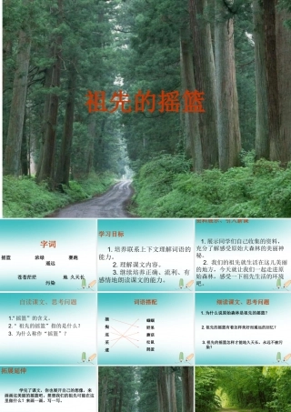 二年级语文下册 课文7 23 祖先的摇篮课件2 新人教版-新人教版小学二年级下册语文课件