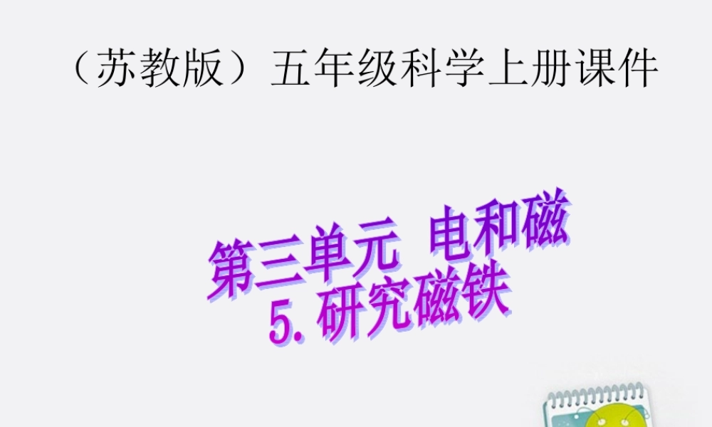 五年级科学上册 研究磁铁 2课件 苏教版