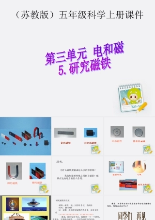 五年级科学上册 研究磁铁 2课件 苏教版