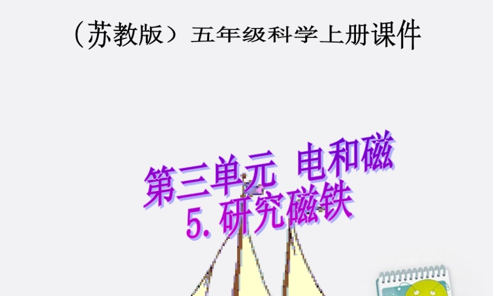 五年级科学上册 研究磁铁 4课件 苏教版