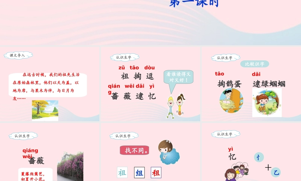 二年级语文下册 课文7 23《祖先的摇篮》（第1课时）课件 新人教版-新人教版小学二年级下册语文课件