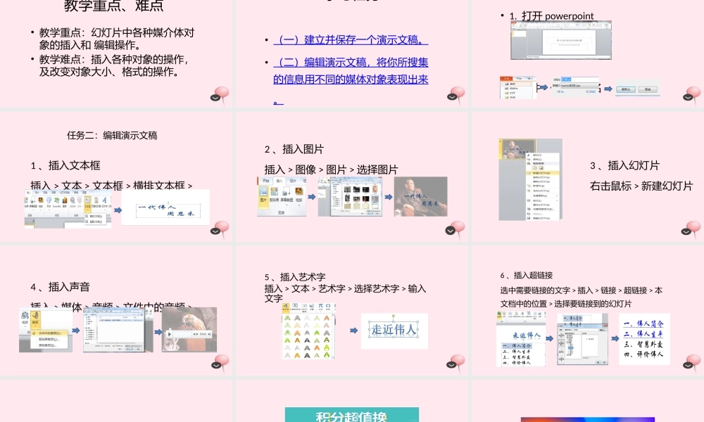 五年级信息技术上册 第一单元 制作多媒体演示文稿 第3课《制作多媒体演示文稿》课件 新人教版（三起）-新人教版小学五年级上册信息技术课件