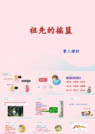 二年级语文下册 课文7 23《祖先的摇篮》（第2课时）课件 新人教版-新人教版小学二年级下册语文课件