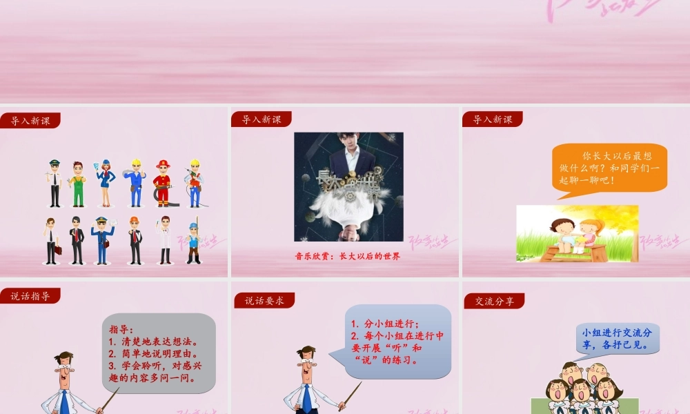 二年级语文下册 识字 口语交际 长大以后做什么课件 新人教版-新人教版小学二年级下册语文课件
