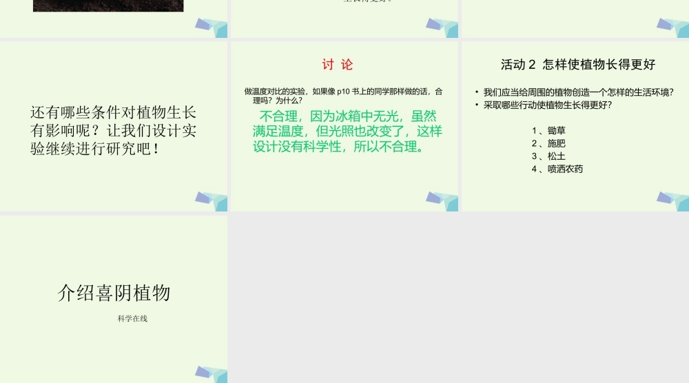 五年级科学上册 第3课 怎样使植物长得更好课件3 冀教版-冀教版小学五年级上册自然科学课件