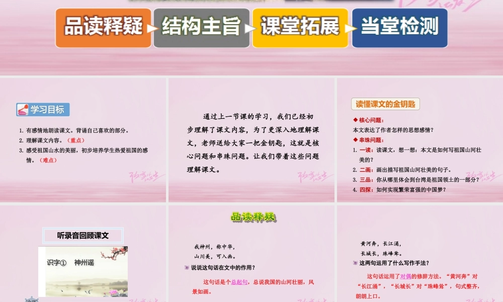 二年级语文下册 识字1 神州谣（第2课时）课件 新人教版-新人教版小学二年级下册语文课件