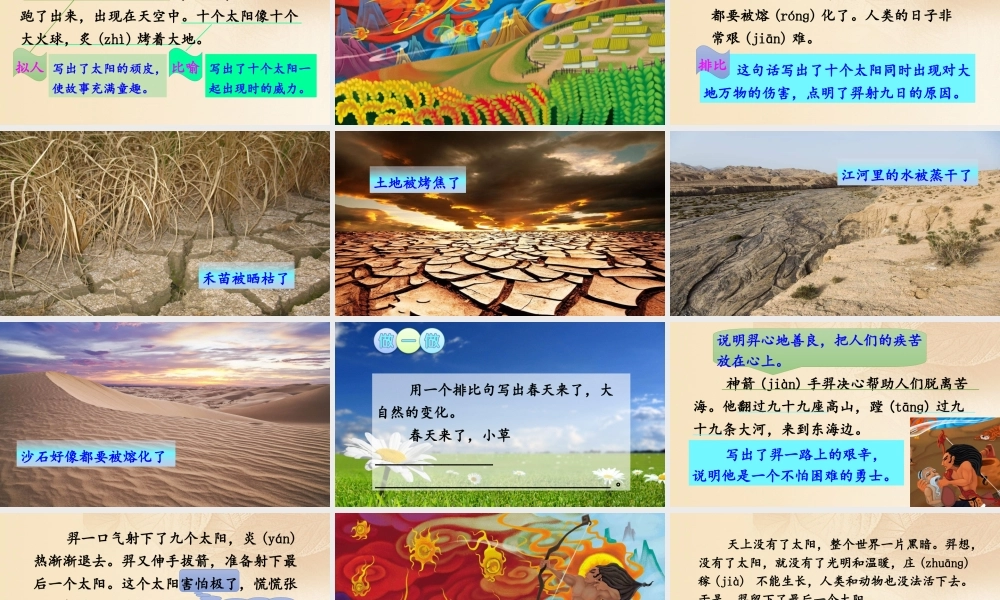 二年级语文下册 课文7 25 羿射九日课件1 新人教版-新人教版小学二年级下册语文课件