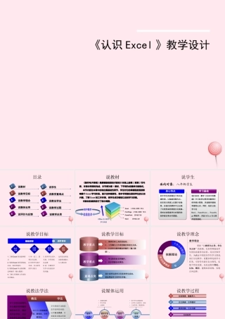 五年级信息技术下册 第一单元 数据表处理 第1课《认识Excel》说课课件 新人教版（三起）-新人教版小学五年级下册信息技术课件