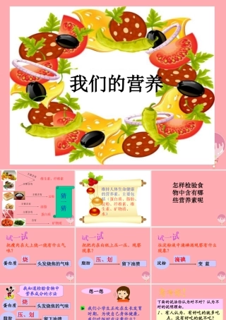 五年级科学上册 第5课 我们需要的营养课件1 青岛版-青岛版小学五年级上册自然科学课件