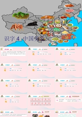 二年级语文下册 识字4《中国美食》课件3 新人教版-新人教版小学二年级下册语文课件