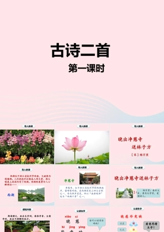 二年级语文下册 课文5 15《古诗二首》课件1 新人教版-新人教版小学二年级下册语文课件