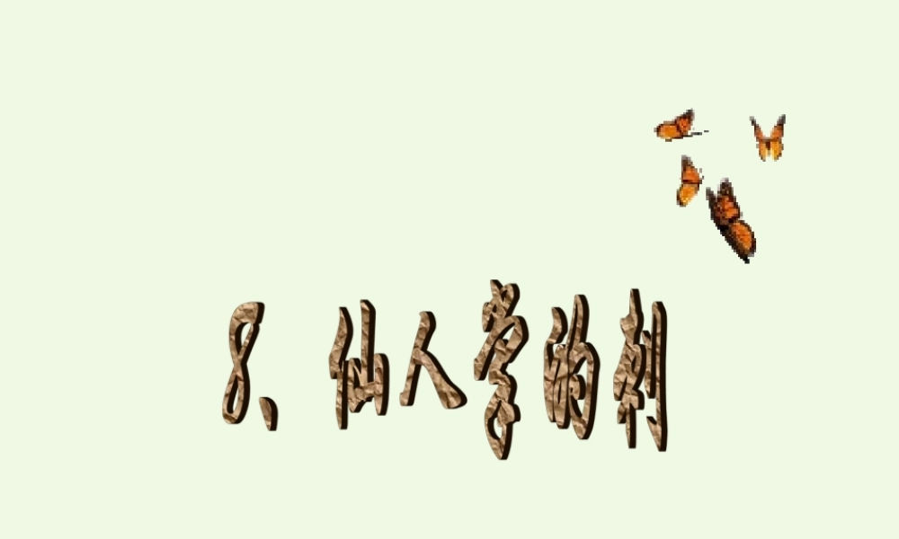 五年级科学上册 第8课 仙人掌的刺课件1 冀教版-冀教版小学五年级上册自然科学课件