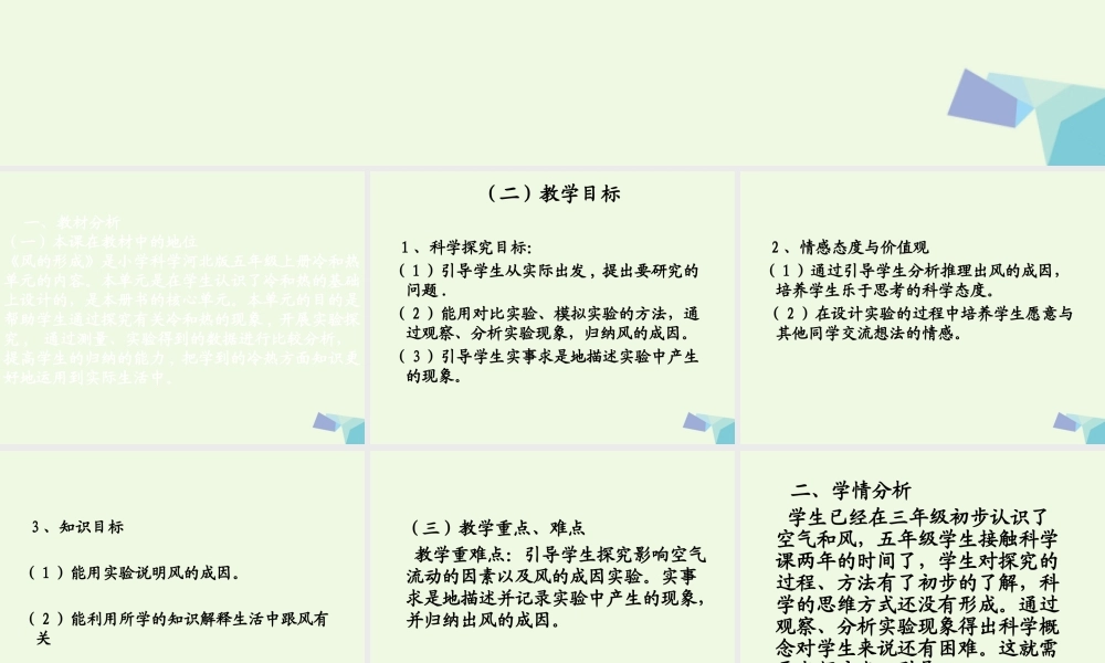 五年级科学上册 第16课 风的形成课件2 冀教版-冀教版小学五年级上册自然科学课件