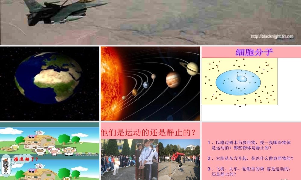 五年级科学上册 第18课 静止和运动课件3 青岛版-青岛版小学五年级上册自然科学课件