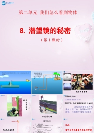 五年级科学下册《潜望镜的秘密》课件7 青岛版