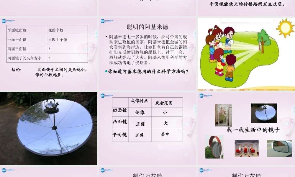 五年级科学下册《玩镜子》课件3 青岛版