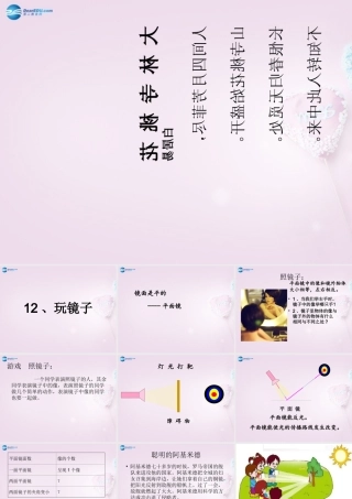 五年级科学下册《玩镜子》课件3 青岛版