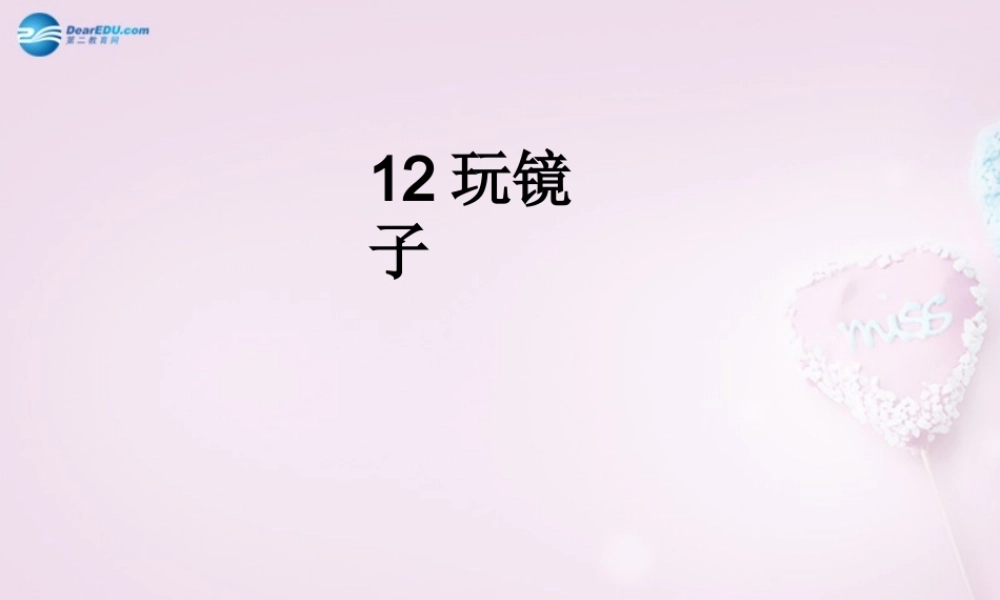 五年级科学下册《玩镜子》课件6 青岛版