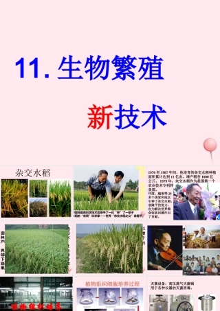 五年级科学下册 第11课《生物繁殖新技术》课件1 鄂教版-鄂教版小学五年级下册自然科学课件