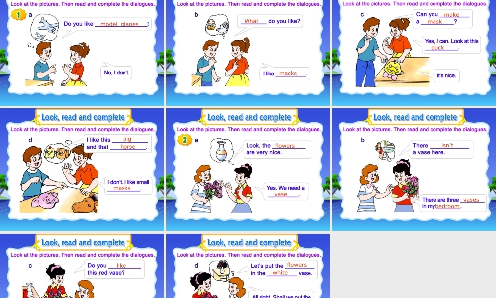 五年级英语上册  unit5 Revision课件 苏教牛津版