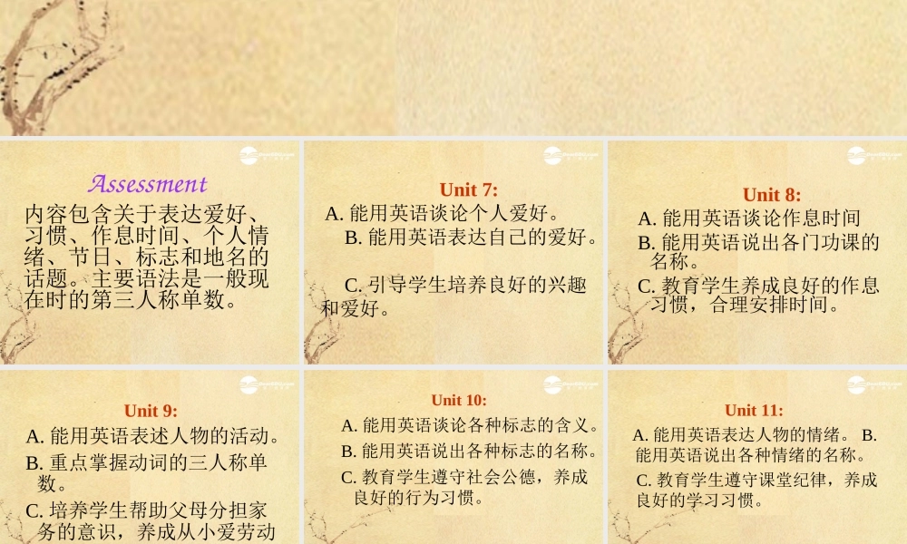 五年级英语上册 Assessment Ⅱ课件 湘少版