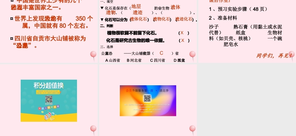 五年级科学下册 第11课《寻找进化的证据》课件3 冀教版-冀教版小学五年级下册自然科学课件