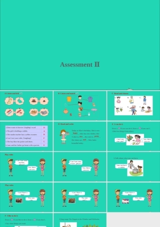 五年级英语上册 Assessment Ⅱ课件+素材 湘少版