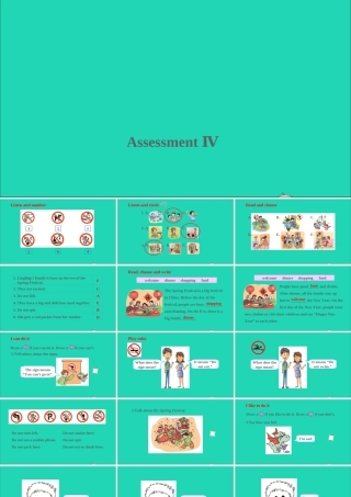 五年级英语上册 Assessment Ⅳ课件+素材 湘少版