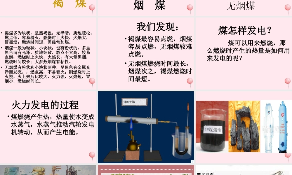 五年级科学下册 第14课《煤》课件 鄂教版-鄂教版小学五年级下册自然科学课件