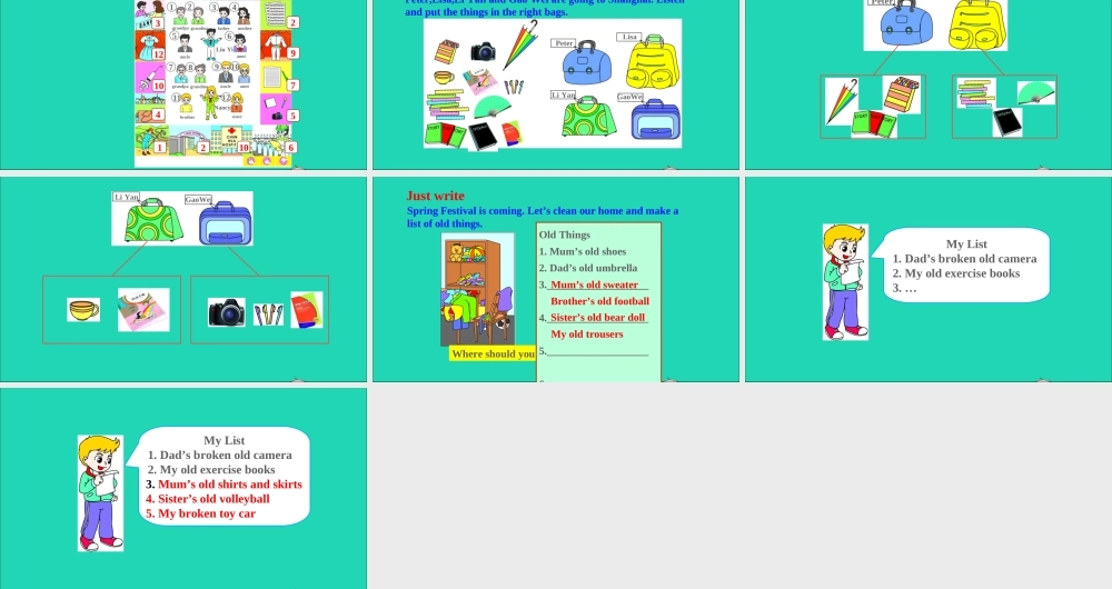 五年级英语上册 Fun time 2（Recycle 1）课件+素材 人教精通版（三起）