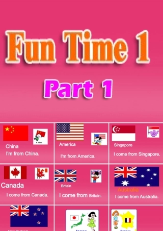 五年级英语上册 Fun Time1 part1课件 人教新版