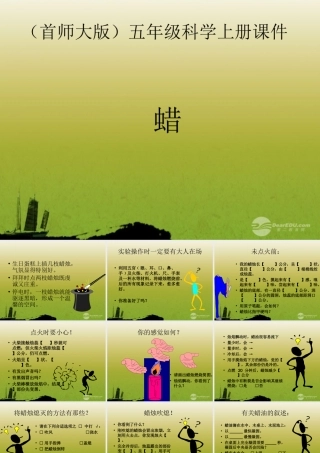 五年级科学上册 蜡课件 首师大版