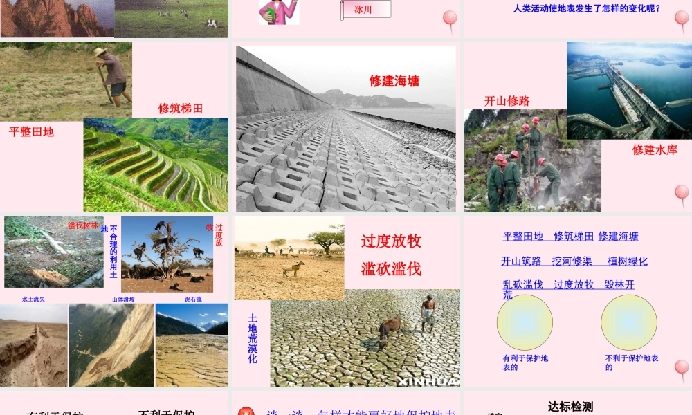 五年级科学下册 第16课《人类改变地表》课件2 冀教版-冀教版小学五年级下册自然科学课件