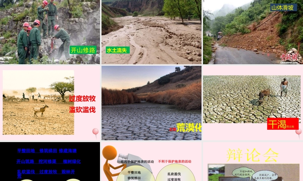 五年级科学下册 第16课《人类改变地表》课件3 冀教版-冀教版小学五年级下册自然科学课件