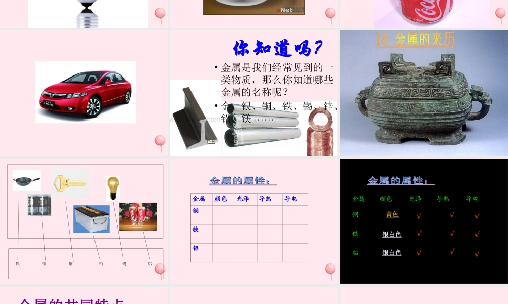 五年级科学下册 第18课《金属的来历》课件3 冀教版-冀教版小学五年级下册自然科学课件