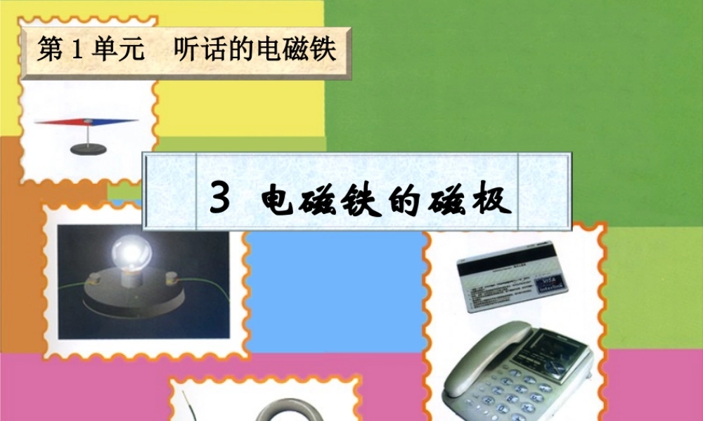 五年级科学下册 1.3《电磁铁的磁极》课件2 湘教版-湘教版小学五年级下册自然科学课件