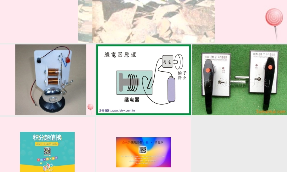 五年级科学下册 1.4《生活中的电磁铁》课件2 湘教版