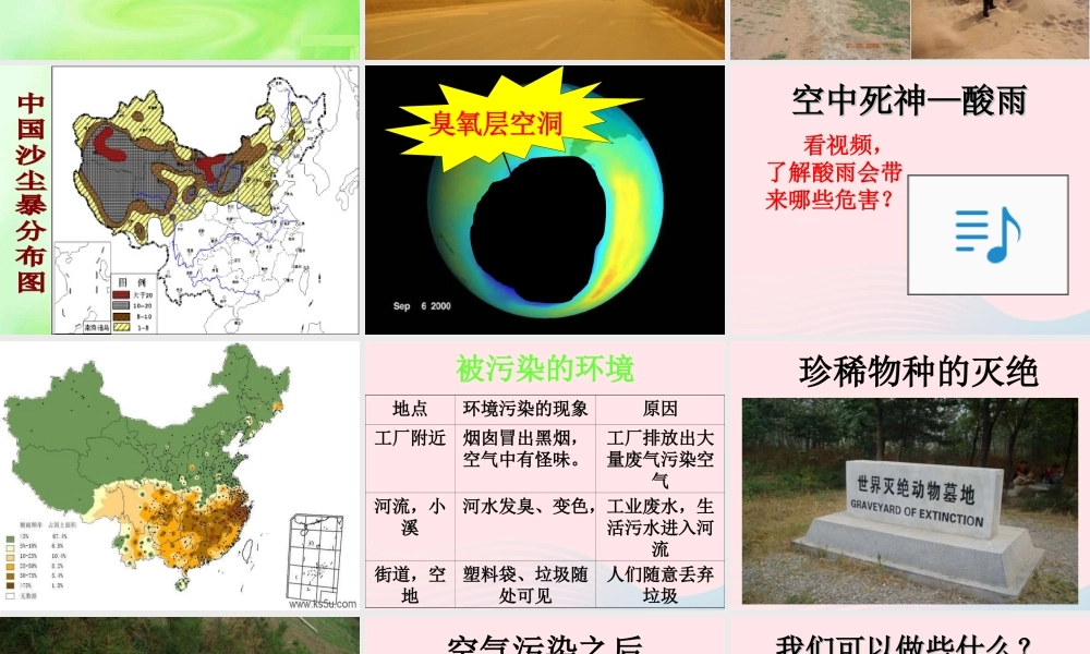 五年级科学下册 第23课《保护我们周围的环境》课件 鄂教版-鄂教版小学五年级下册自然科学课件