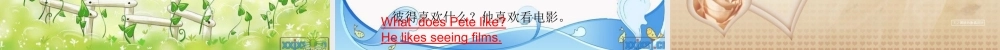 五年级英语上册 Lesson 5 What does he like课件1 科普版-人教版小学五年级上册英语课件