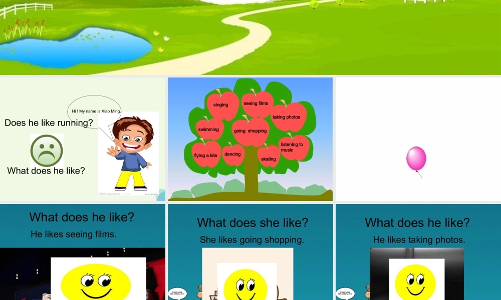 五年级英语上册 Lesson 5 What does he like课件2 科普版-人教版小学五年级上册英语课件