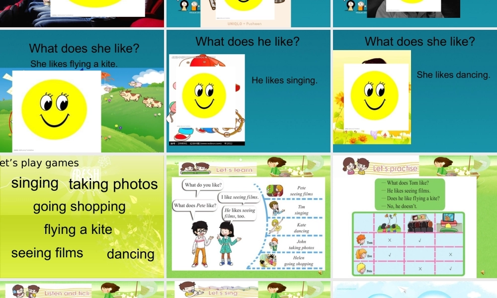 五年级英语上册 Lesson 5 What does he like课件2 科普版-人教版小学五年级上册英语课件