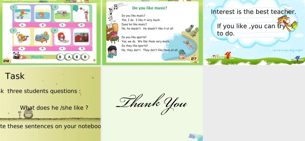 五年级英语上册 Lesson 5 What does he like课件2 科普版-人教版小学五年级上册英语课件