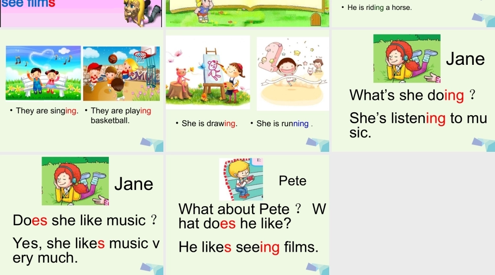 五年级英语上册 Lesson 5 What does he like课件5 科普版-人教版小学五年级上册英语课件