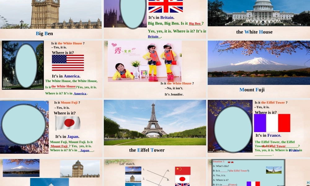 五年级英语上册 Lesson 5 Where is the Eiffel Tower课件2 新路径（一起）-人教版小学五年级上册英语课件