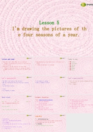 五年级英语上册 Lesson 5(2)课件 陕旅版