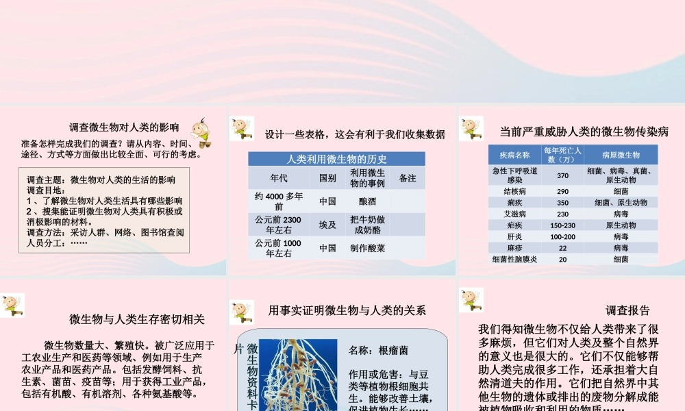 五年级科学下册 3.4《微生物的功与过》课件1 湘教版