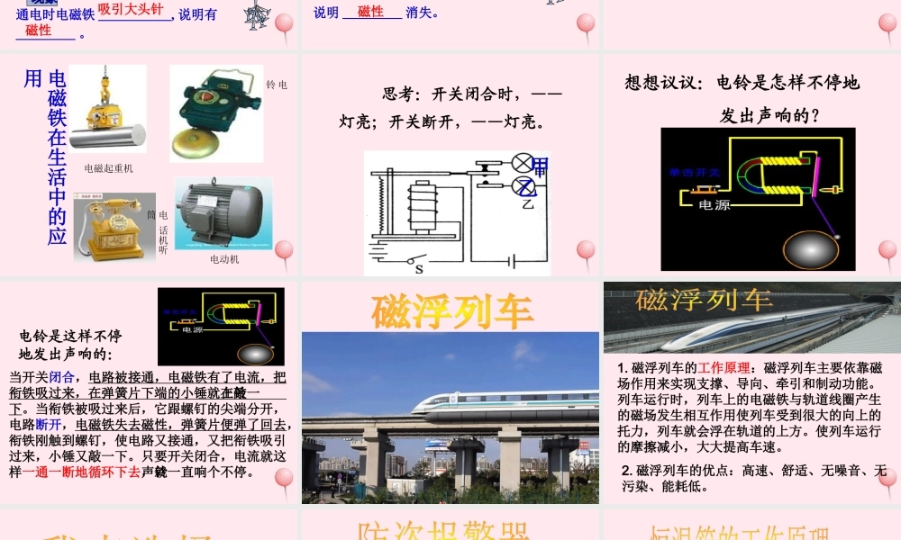 五年级科学下册 第三单元 无处不在的能量 第13课《通电的线圈（一）》课件2 青岛版五四制-青岛版小学五年级下册自然科学课件