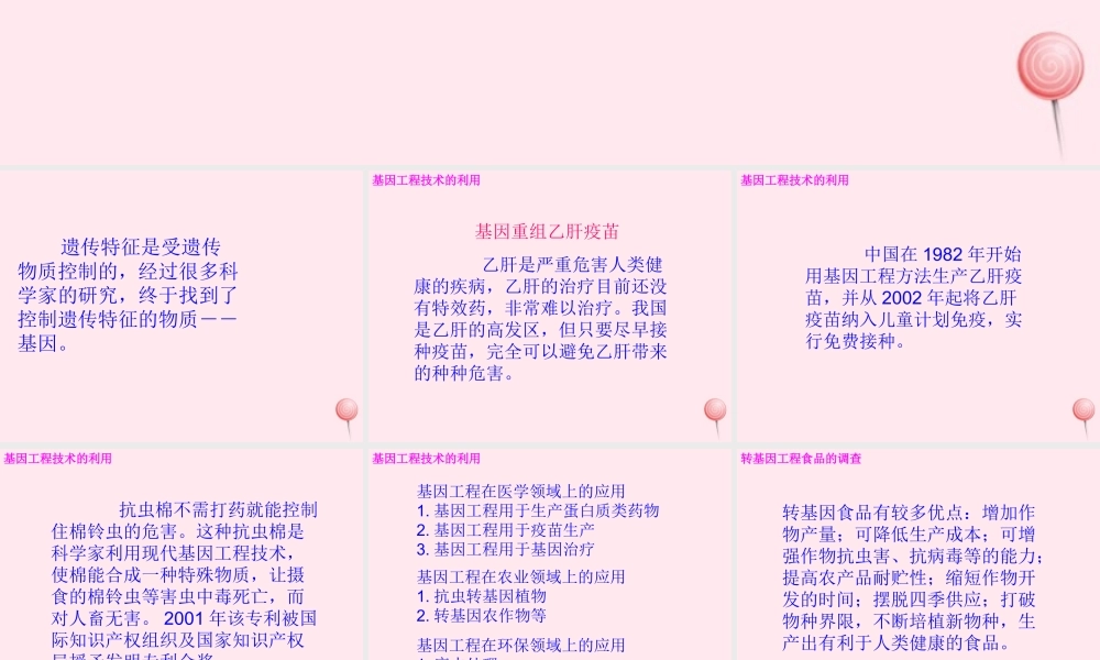 五年级科学下册 4.3《神奇的基因工程》课件2 湘教版-湘教版小学五年级下册自然科学课件