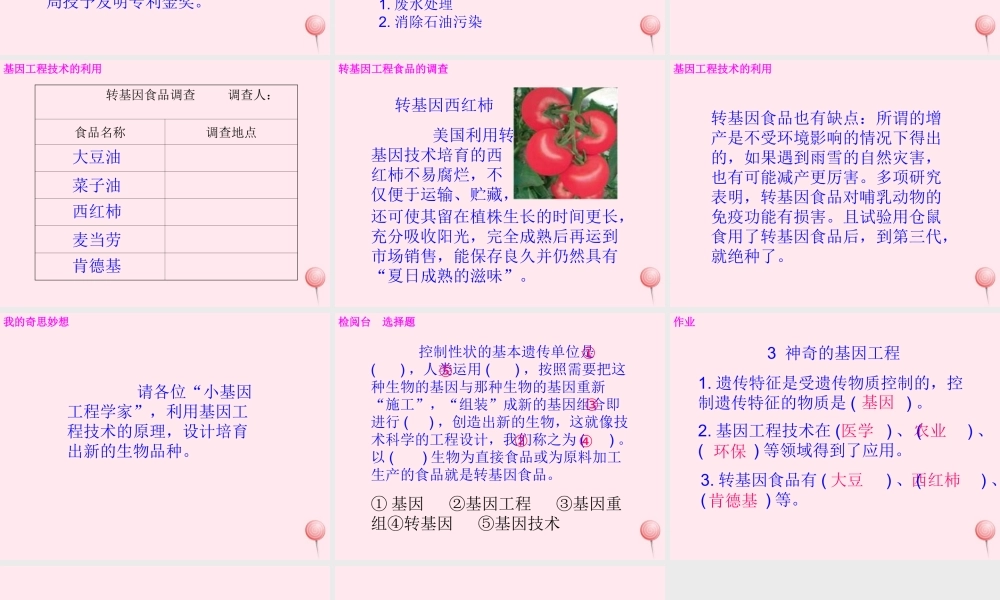 五年级科学下册 4.3《神奇的基因工程》课件2 湘教版-湘教版小学五年级下册自然科学课件